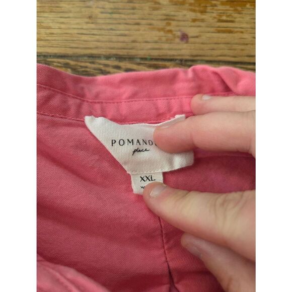 Tuckernuck Pomander Place Polly  Dahlia Pink Cotton Shirt  Dress Sz XXL - Picture 3 of 4